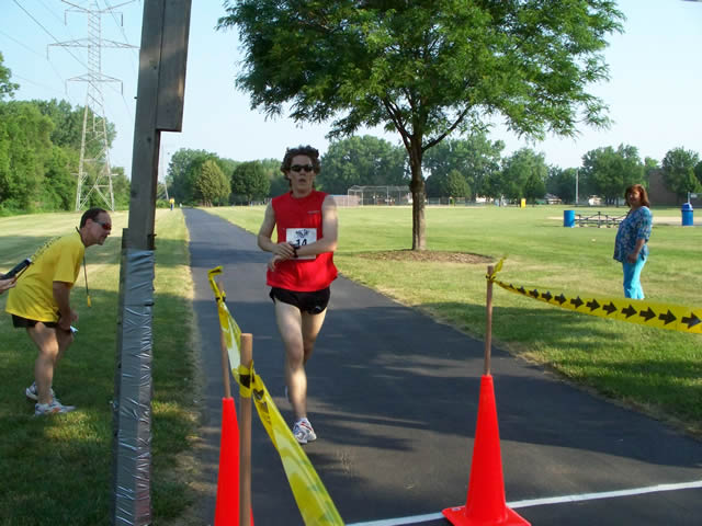 Chris McGarry makes the finish line