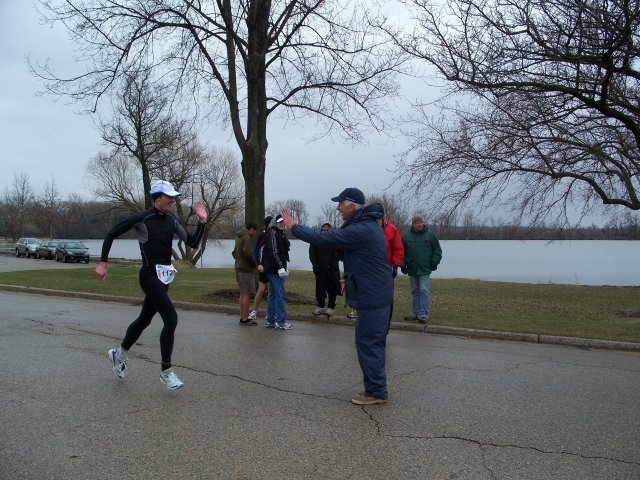 Timo high-fives Running with Scalpels