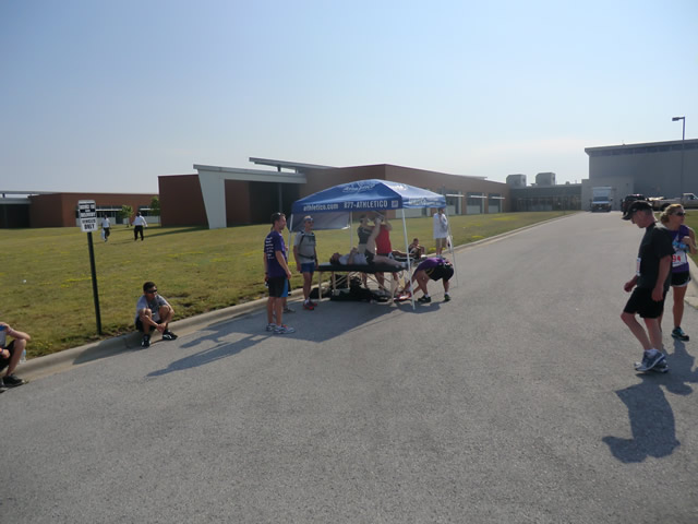 Saturday June 30, 2012 - Runners making the finish of The Great 8K!