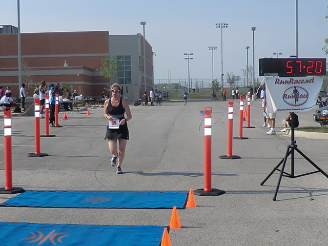 Saturday June 30, 2012 - Runners making the finish of The Great 8K!