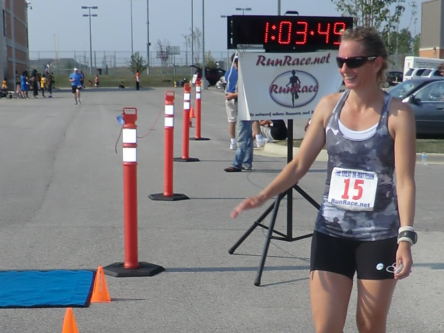 Saturday June 30, 2012 - Runners making the finish of The Great 8K!