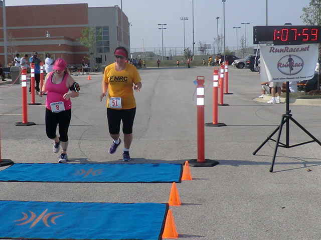 Saturday June 30, 2012 - Runners making the finish of The Great 8K!