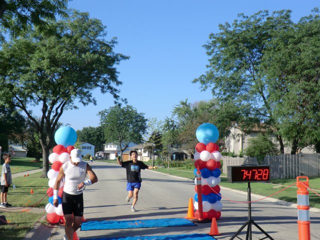 Finisher Line of the Adult Super Sprint Duo : Saturday August 10, 2013