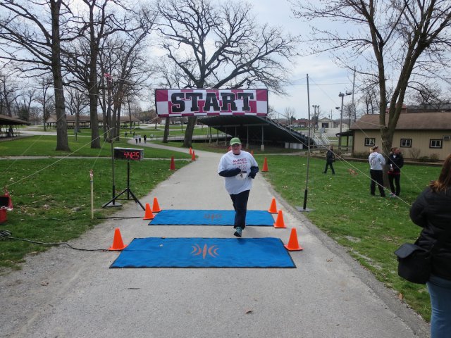 Action at the inaugural IUN Nurses on the Run 5K