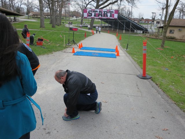 Action at the inaugural IUN Nurses on the Run 5K
