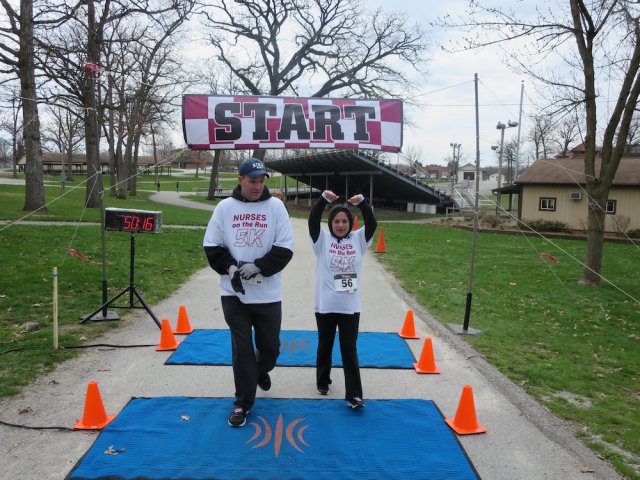 Action at the inaugural IUN Nurses on the Run 5K
