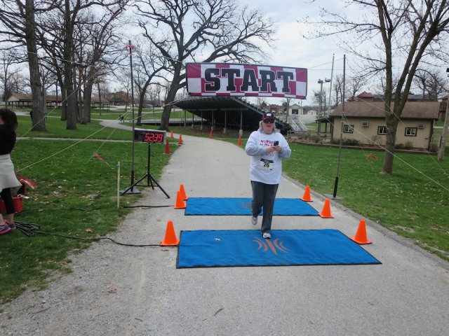 Action at the inaugural IUN Nurses on the Run 5K