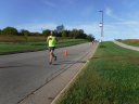 Just about to mile 3 on Schwaeger Drive