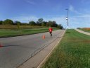 Just about to mile 3 on Schwaeger Drive