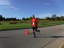 Just about to mile 3 on Schwaeger Drive