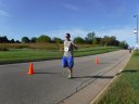 Just about to mile 3 on Schwaeger Drive