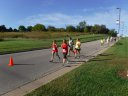 Just about to mile 3 on Schwaeger Drive