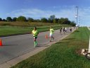 Just about to mile 3 on Schwaeger Drive