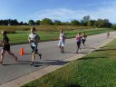 Just about to mile 3 on Schwaeger Drive