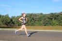 Front of the pack on Indian Mound Parkway before mile 1