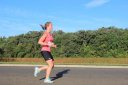 Front of the pack on Indian Mound Parkway before mile 1