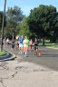 Middle of the pack on Indian Mound Parkway before mile 1