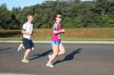 Middle of the pack on Indian Mound Parkway before mile 1