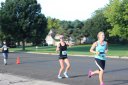 Haing fun just behind the middle of the pack on Indian Mound Parkway before mile 1