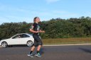 Haing fun just behind the middle of the pack on Indian Mound Parkway before mile 1
