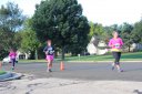 Haing fun just behind the middle of the pack on Indian Mound Parkway before mile 1