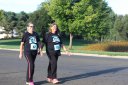Haing fun just behind the middle of the pack on Indian Mound Parkway before mile 1
