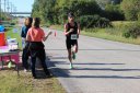 Lead Pack at Mile 11 Aid Station