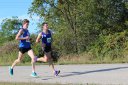 Lead Pack at Mile 11 Aid Station