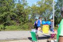 Lead Pack at Mile 11 Aid Station