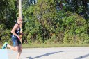 Lead Pack at Mile 11 Aid Station