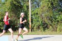 Lead Pack at Mile 11 Aid Station