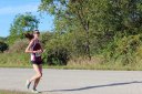 Lead Pack at Mile 11 Aid Station