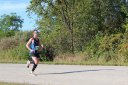 Just Behind Lead Pack at Mile 11 Aid Station