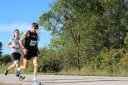 Just Behind Lead Pack at Mile 11 Aid Station
