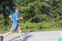 Just Behind Lead Pack at Mile 11 Aid Station