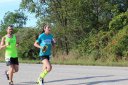 Just Behind Lead Pack at Mile 11 Aid Station