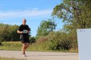 Just Behind Lead Pack at Mile 11 Aid Station