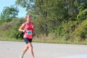 Just Behind Lead Pack at Mile 11 Aid Station