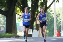 Lead Pack at Mile 12 Aid Station