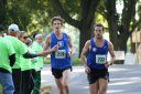 Lead Pack at Mile 12 Aid Station