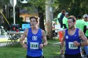 Lead Pack at Mile 12 Aid Station