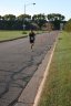 At the front of the pack 2.5 miles into race on University/Schwaeger Dr