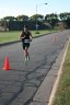 At the front of the pack 2.5 miles into race on University/Schwaeger Dr