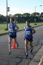 At the front of the pack 2.5 miles into race on University/Schwaeger Dr