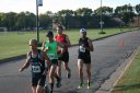 At the front of the pack 2.5 miles into race on University/Schwaeger Dr
