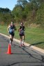 Just behind the lead pack 2.5 miles into race on University/Schwaeger Dr