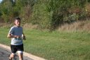 Just behind the lead pack 2.5 miles into race on University/Schwaeger Dr