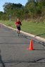 Just behind the front of the pack 2.5 miles into race on University/Schwaeger Dr