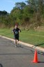 Just behind the front of the pack 2.5 miles into race on University/Schwaeger Dr
