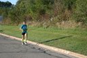 Not to far behind the front of the pack 2.5 miles into race on University/Schwaeger Dr
